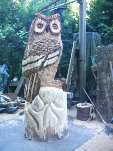 es ist vollbracht Pappelholz, 2m Höhe, 90cm Durchmesser