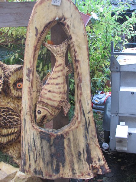 Fischskulptur, 130cm Höhe