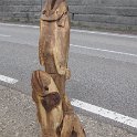 Doppelfisch Nussbaum, 130cm Höhe