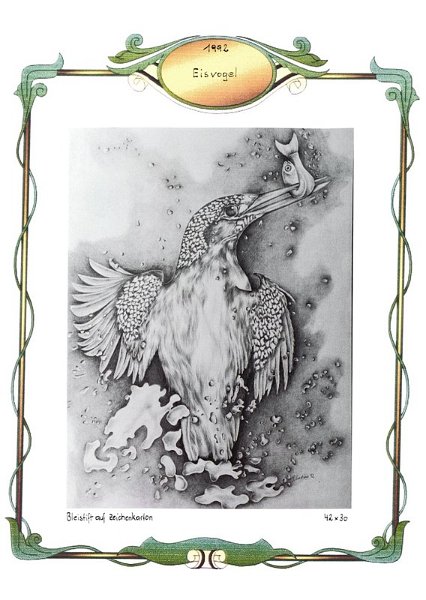 Eisvogel auf Beutefang